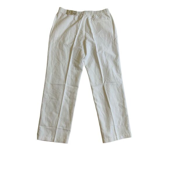 Island Shores White Linen Pants Large - Picture 5 of 14